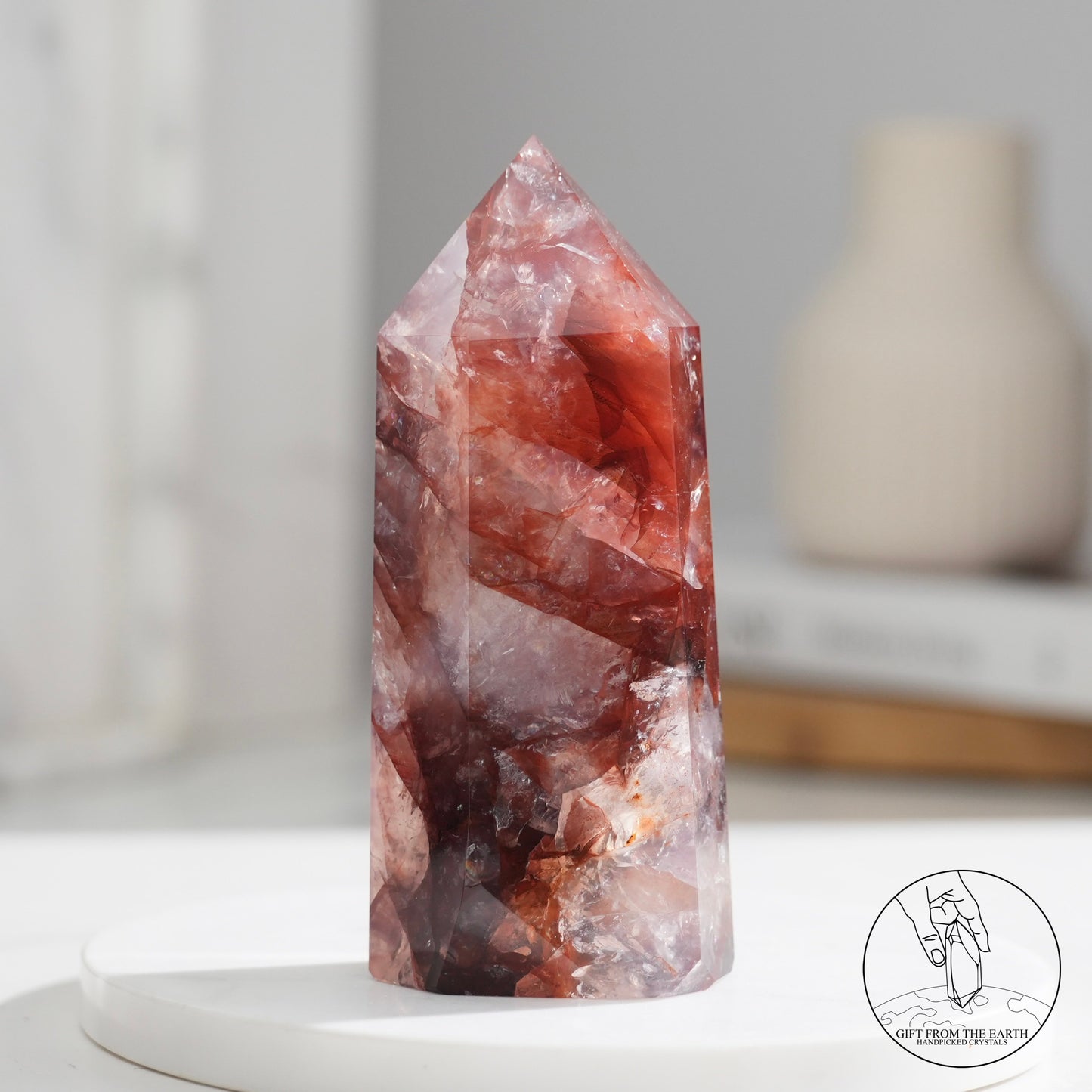 Fire quartz point