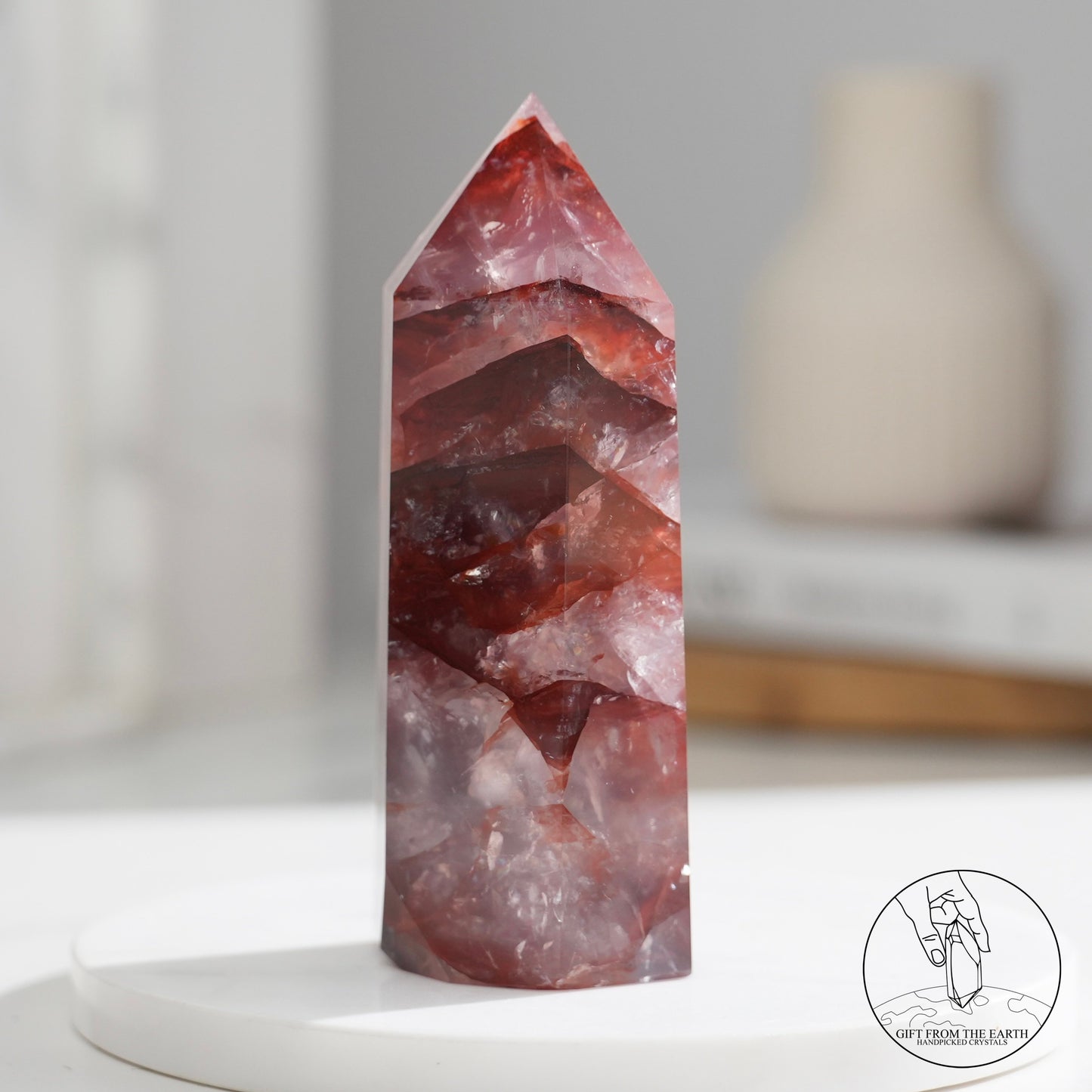 Fire quartz point