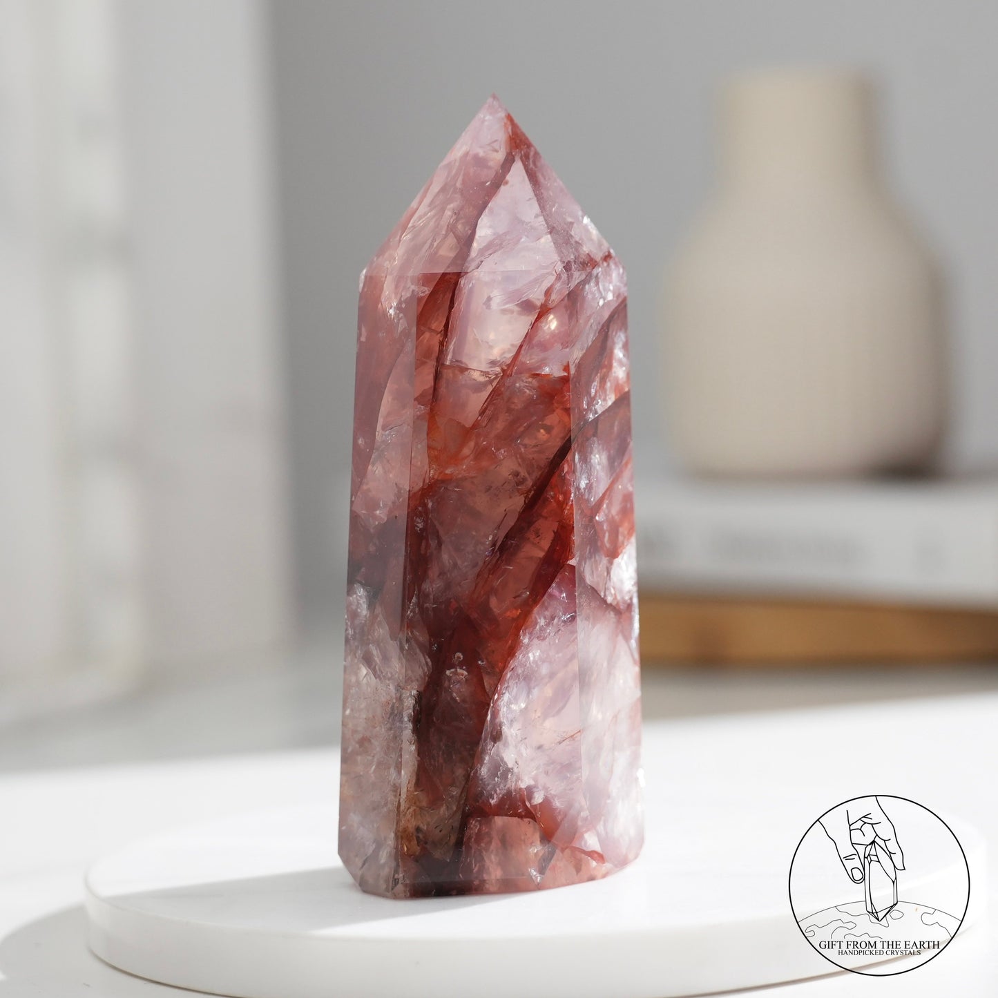 Fire quartz point