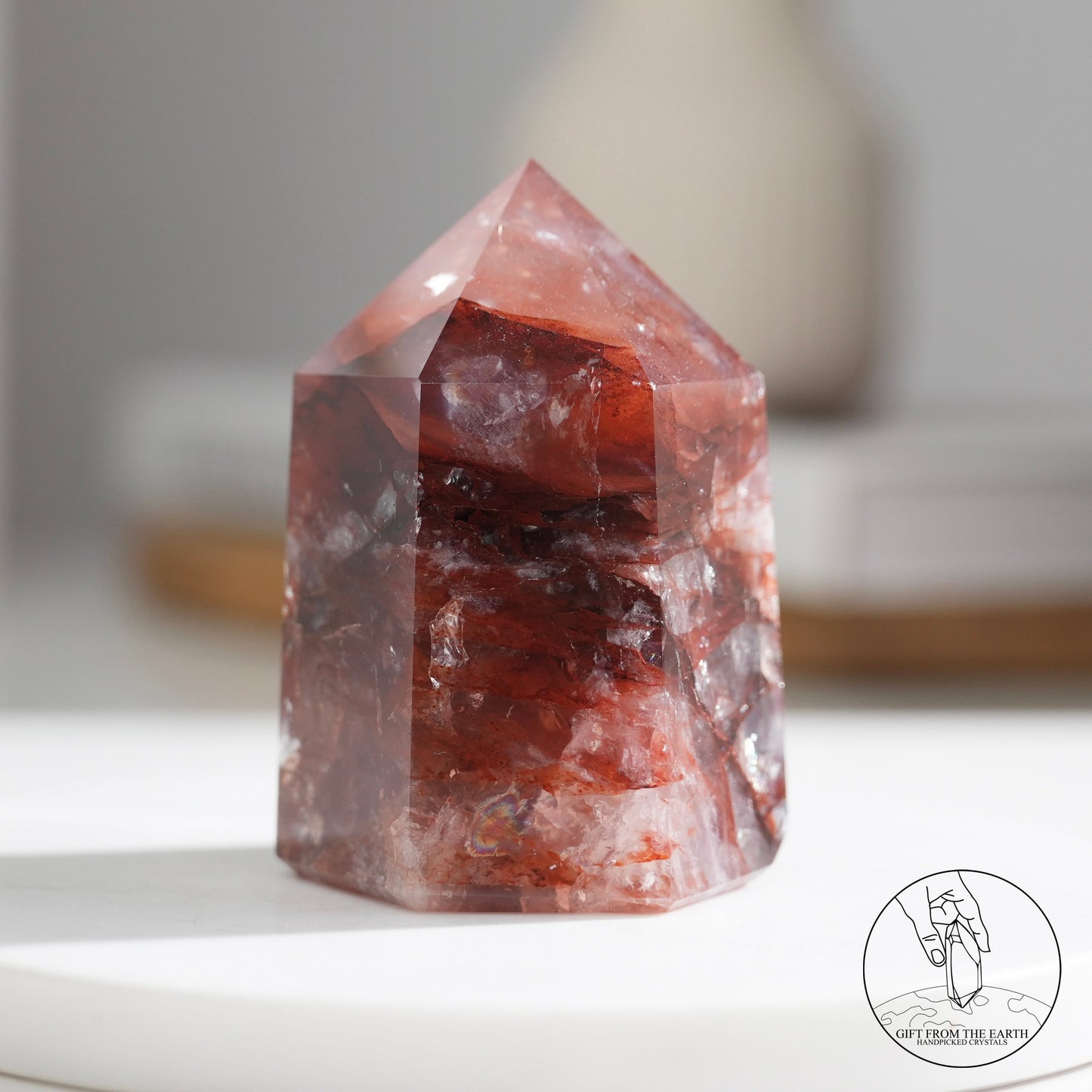 Fire quartz point