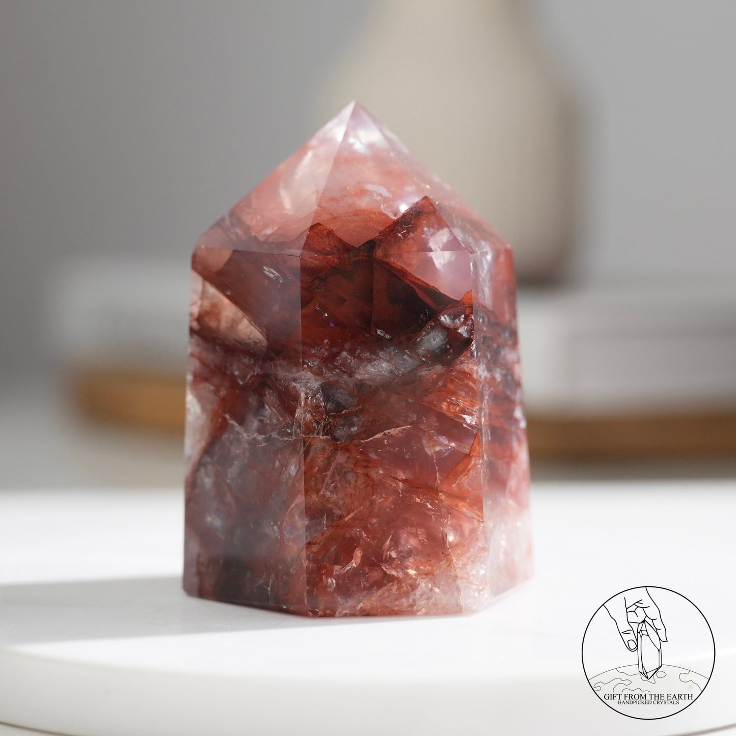 Fire quartz point