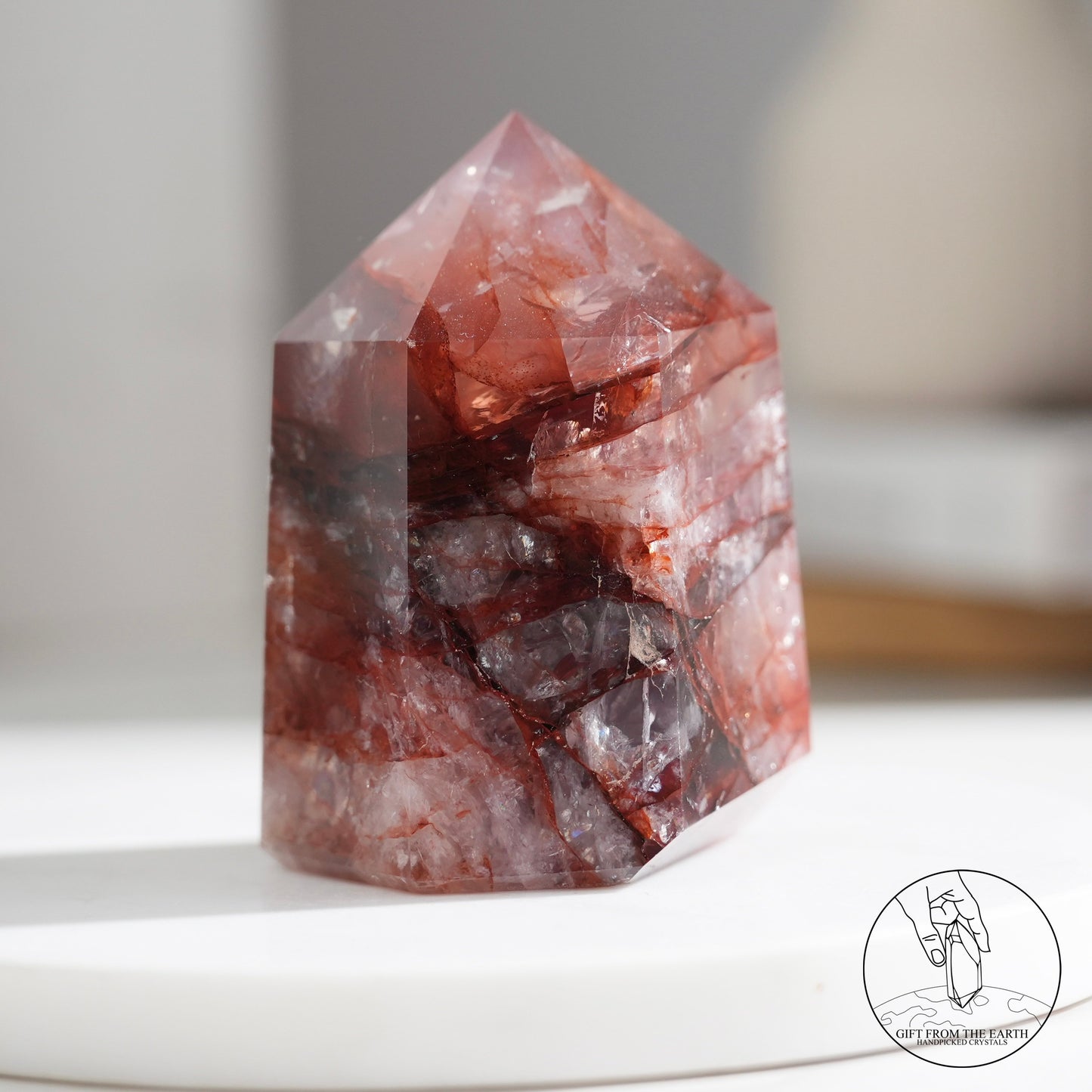 Fire quartz point