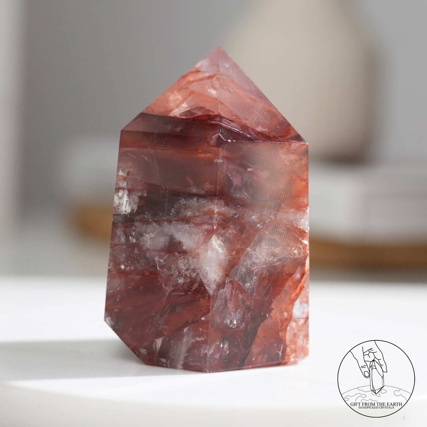 Fire quartz point