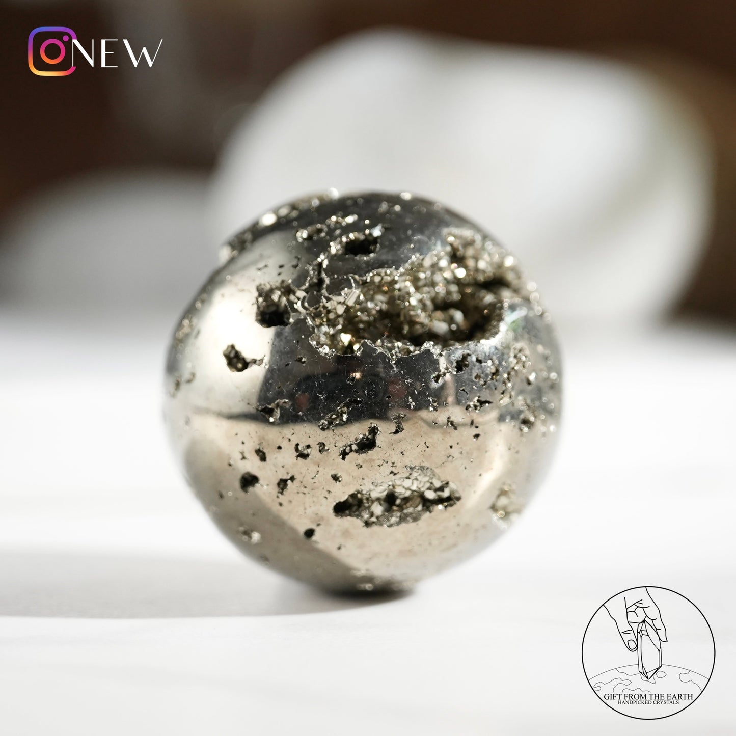 Peruvian pyrite sphere