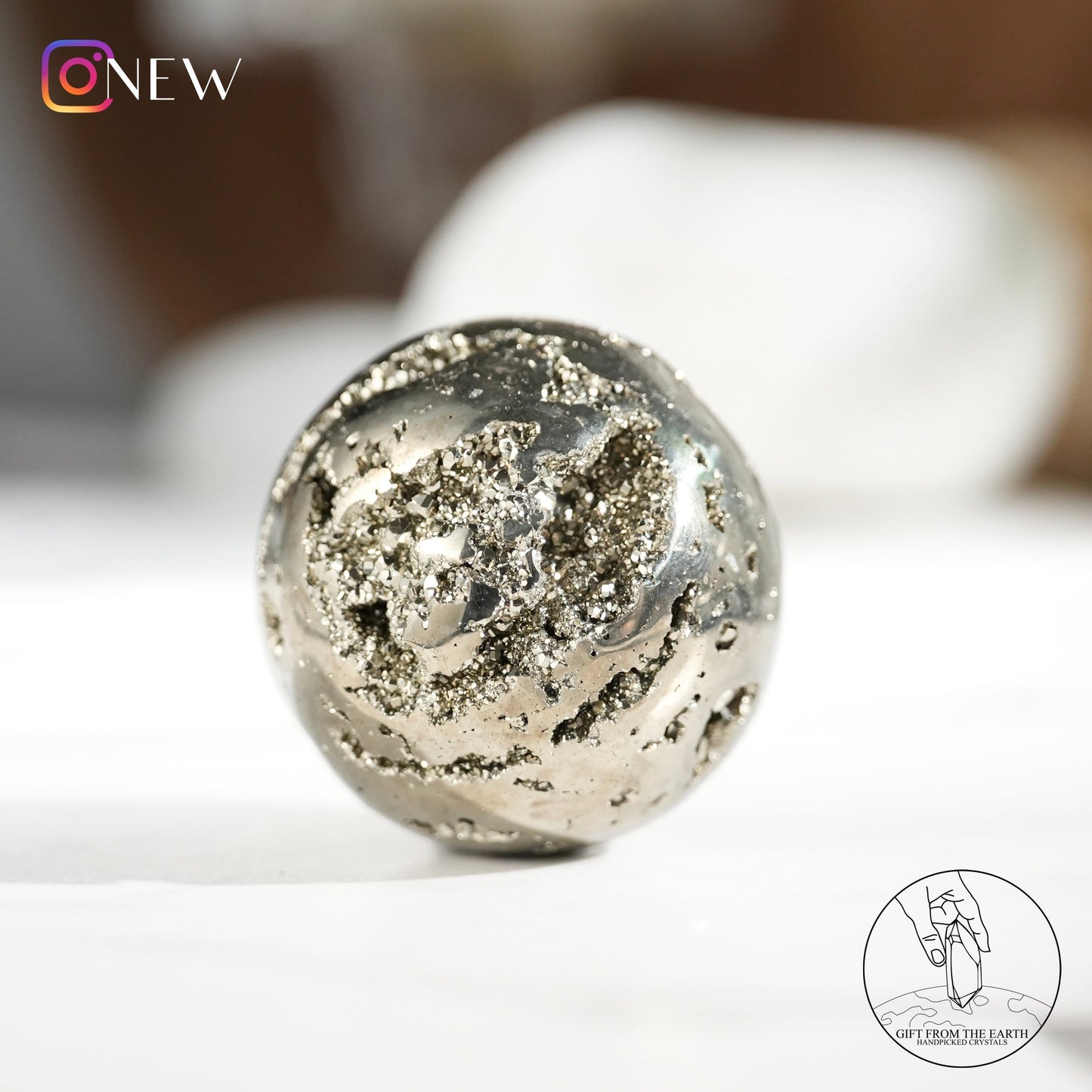 Peruvian pyrite sphere