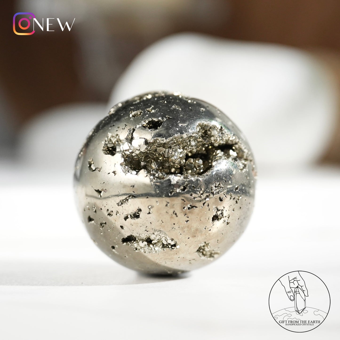 Peruvian pyrite sphere