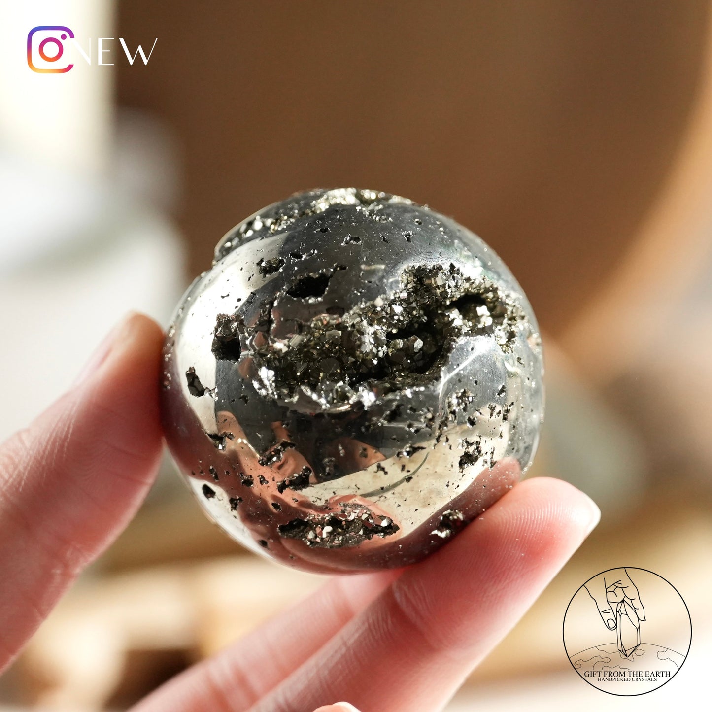 Peruvian pyrite sphere