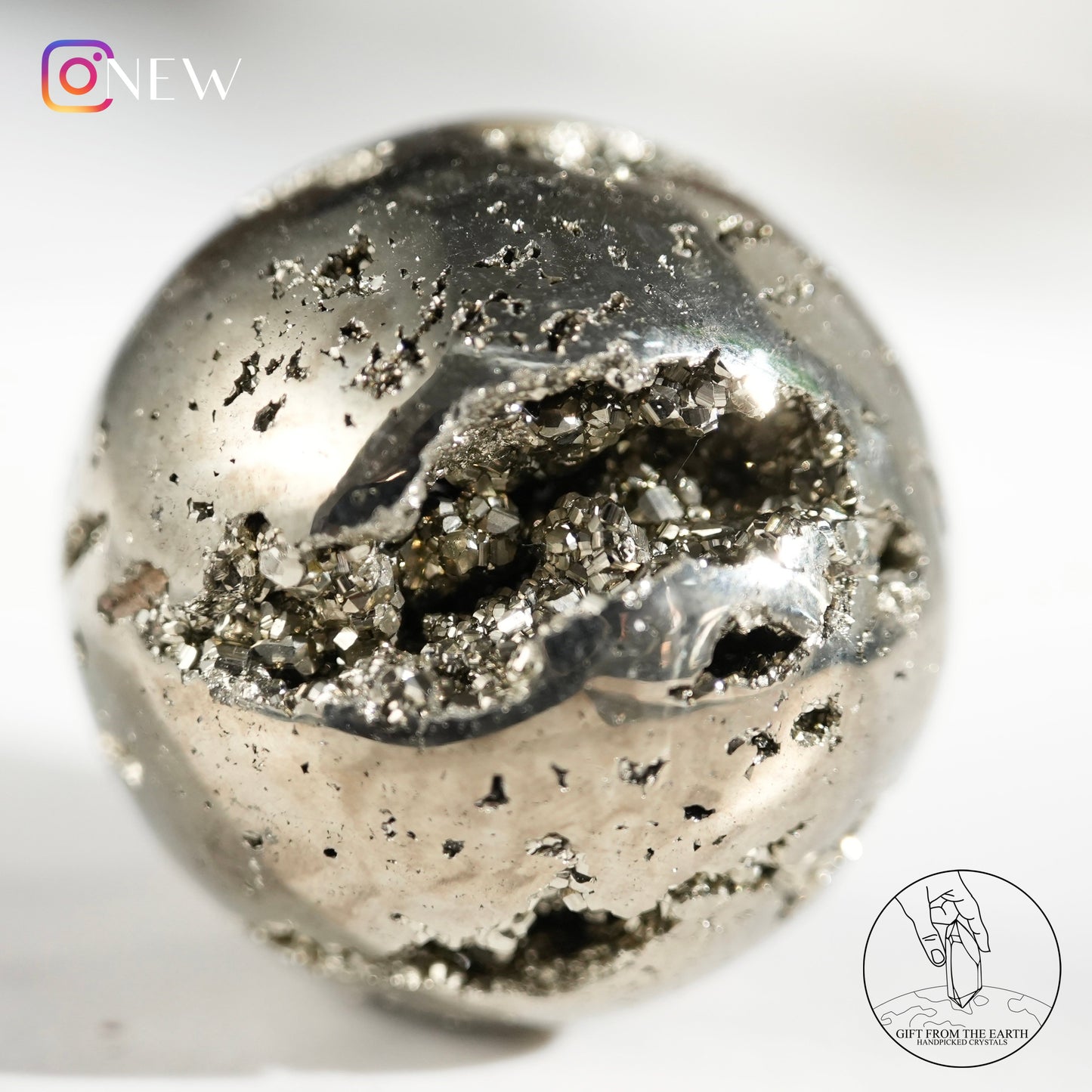 Peruvian pyrite sphere