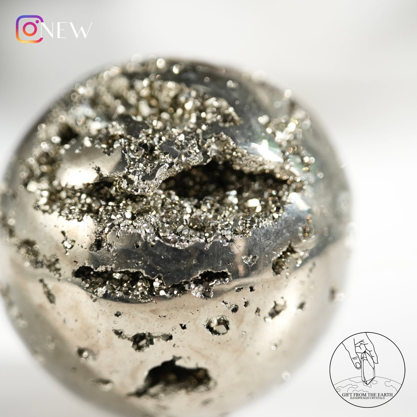 Peruvian pyrite sphere