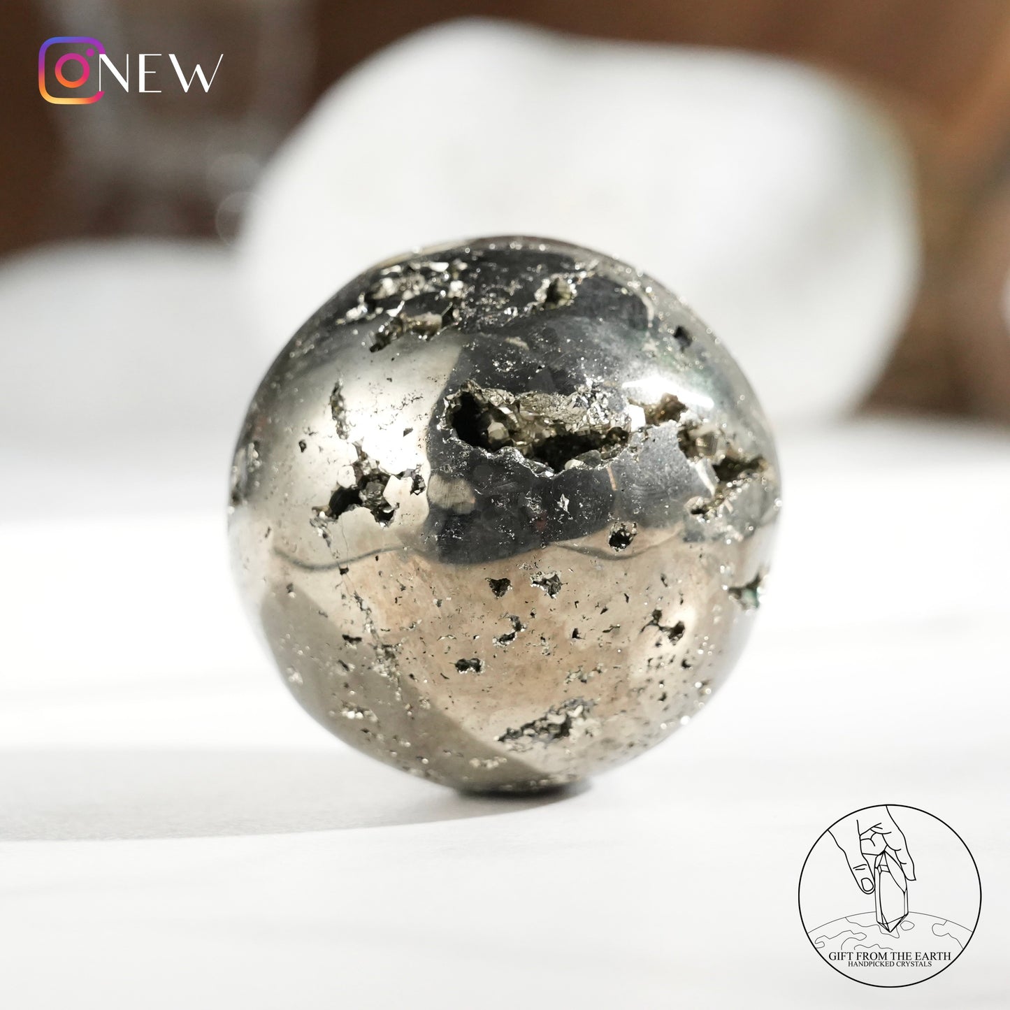 Peruvian pyrite sphere