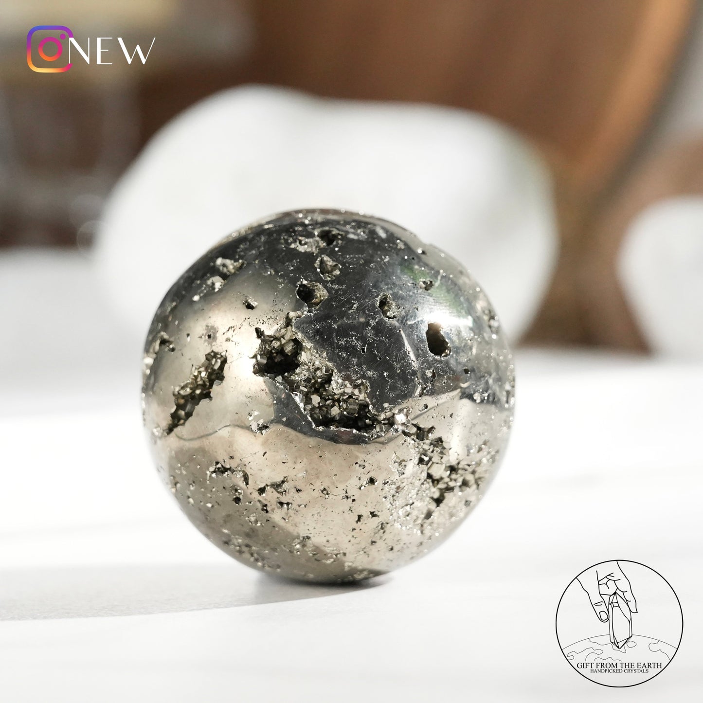 Peruvian pyrite sphere