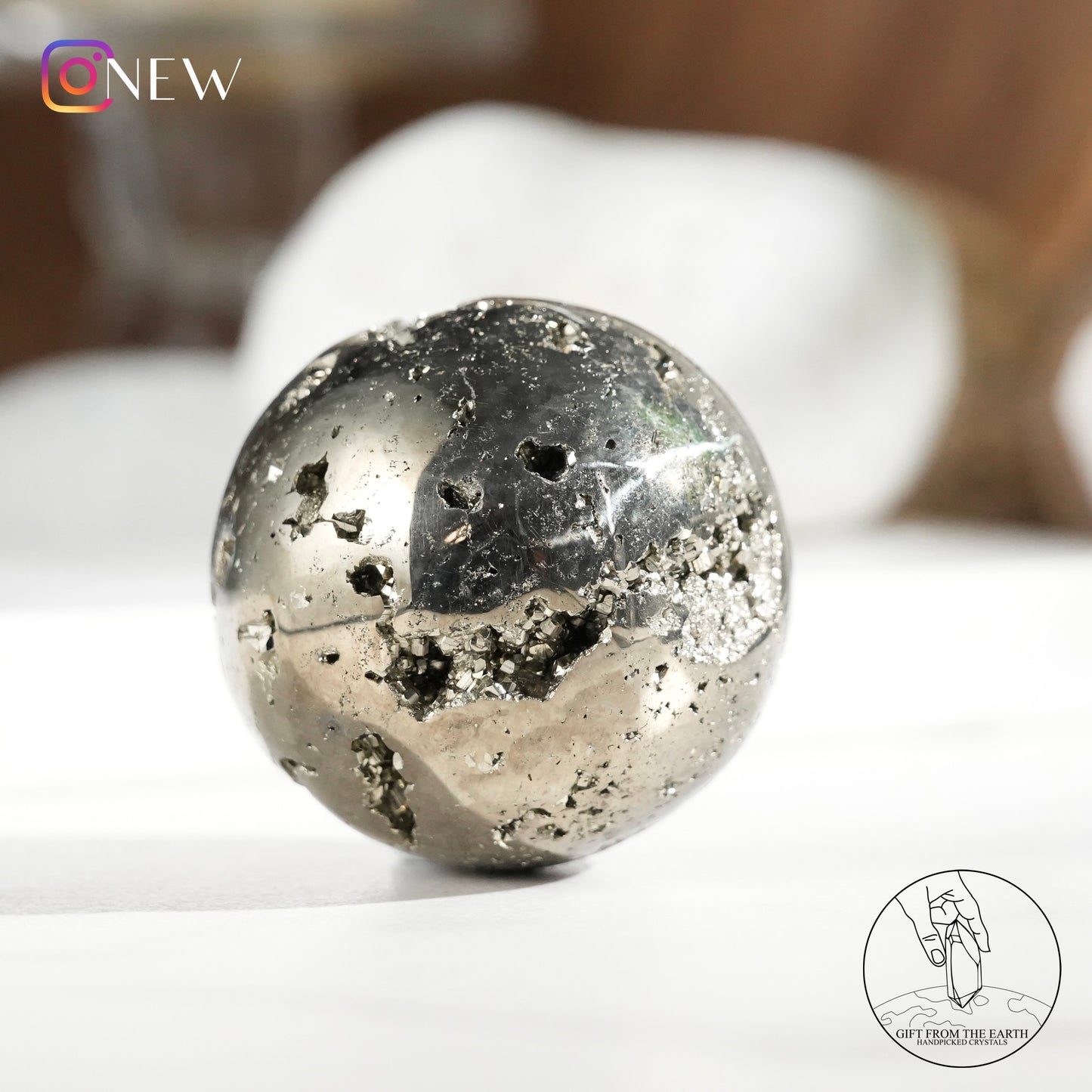 Peruvian pyrite sphere