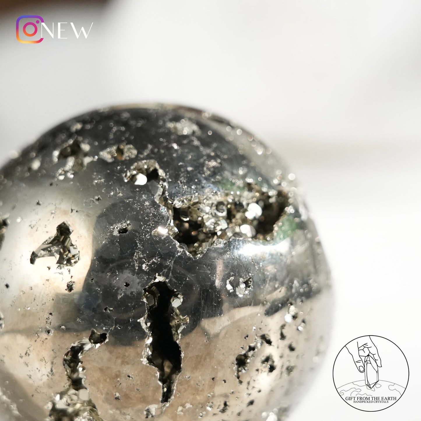 Peruvian pyrite sphere