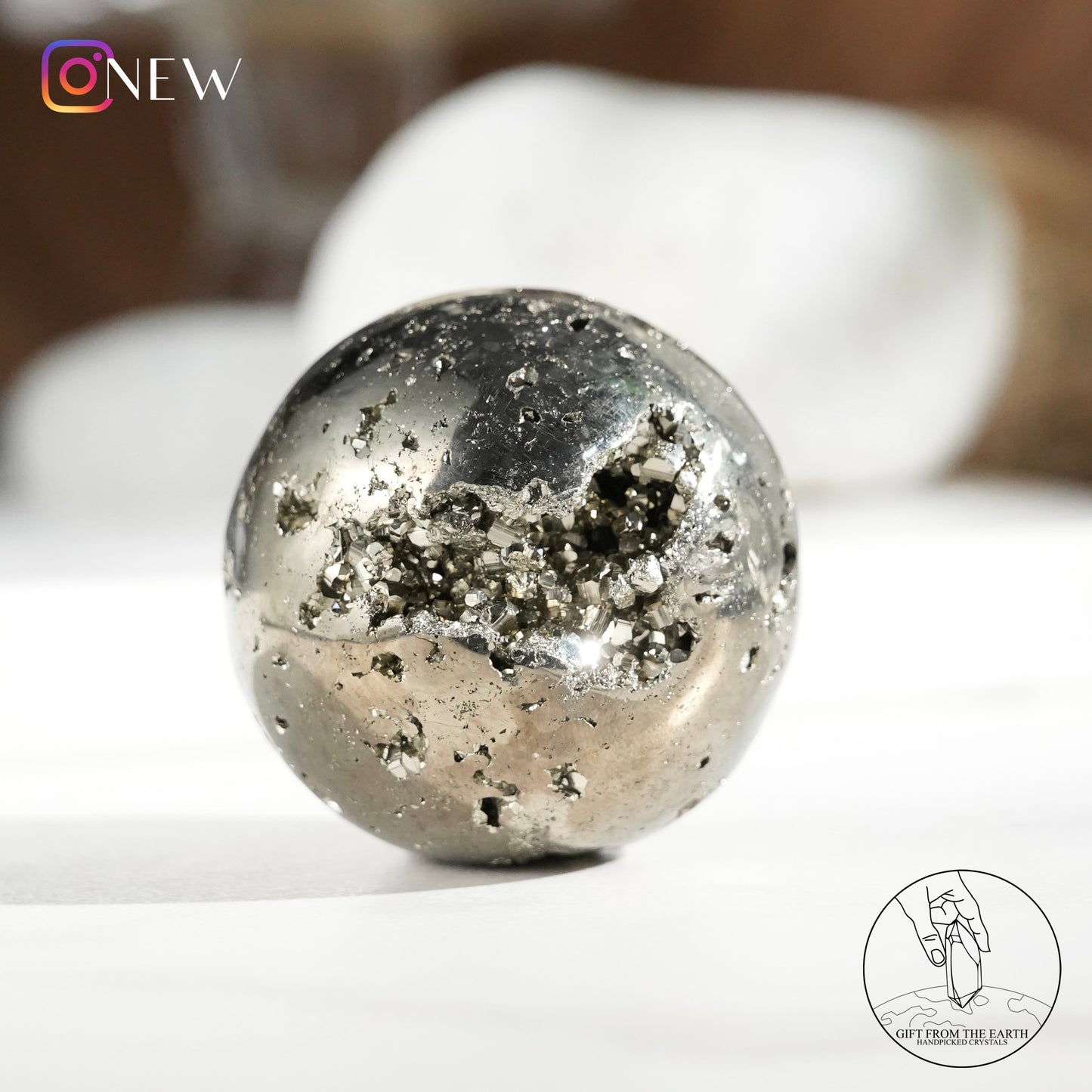 Peruvian pyrite sphere