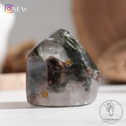 千層紅綠幽靈水晶柱