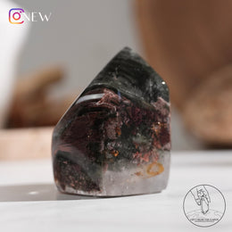 千層紅綠幽靈水晶柱