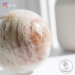 千層白幽靈水晶球