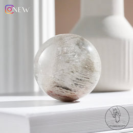 千層白幽靈水晶球