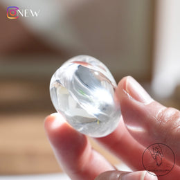 彩虹白水晶心