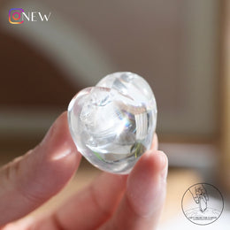 彩虹白水晶心