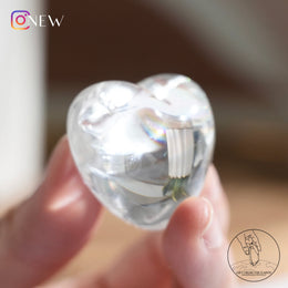 彩虹白水晶心