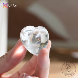 彩虹白水晶心