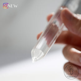 藍針圓頭沃格爾白水晶