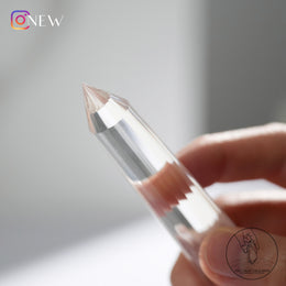 藍針圓頭沃格爾白水晶