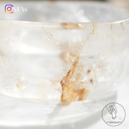 白水晶碗黃金療癒者共生