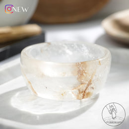 白水晶碗黃金療癒者共生