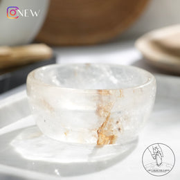 白水晶碗黃金療癒者共生