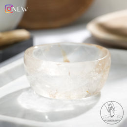 白水晶碗黃金療癒者共生