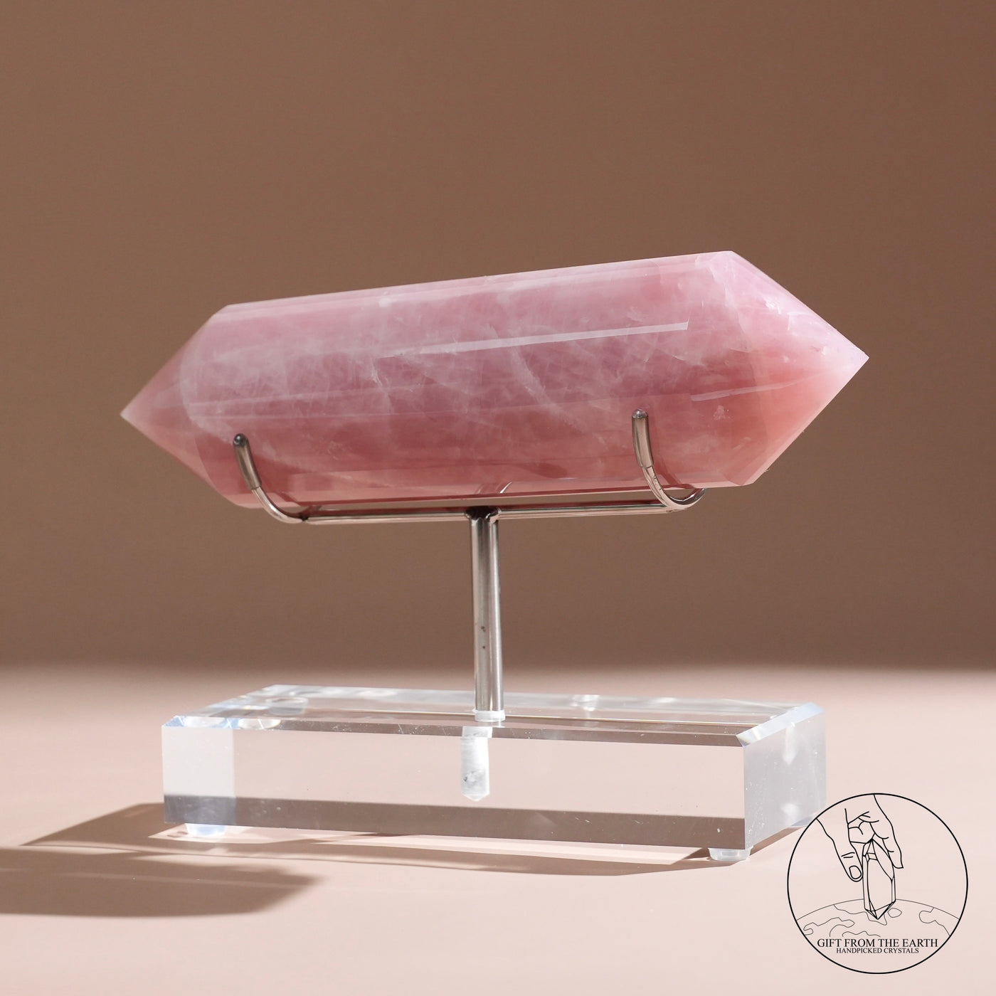 24-Facet Vogel Rose Quartz