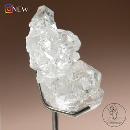 印度喜馬拉雅白水晶綠幽靈共生