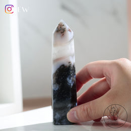 水草瑪瑙柱