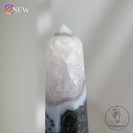 水草瑪瑙柱