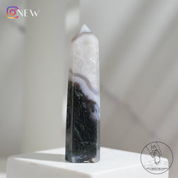 水草瑪瑙柱