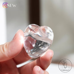 彩虹白水晶心