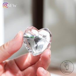 彩虹白水晶心