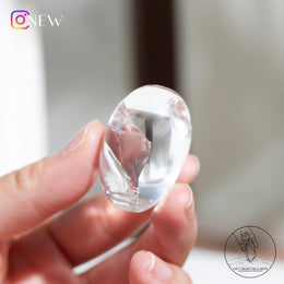 彩虹白水晶心
