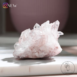 哥倫比亞粉雷姆利亞水晶晶簇