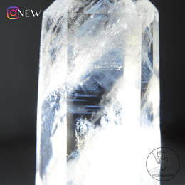 藍針白水晶柱
