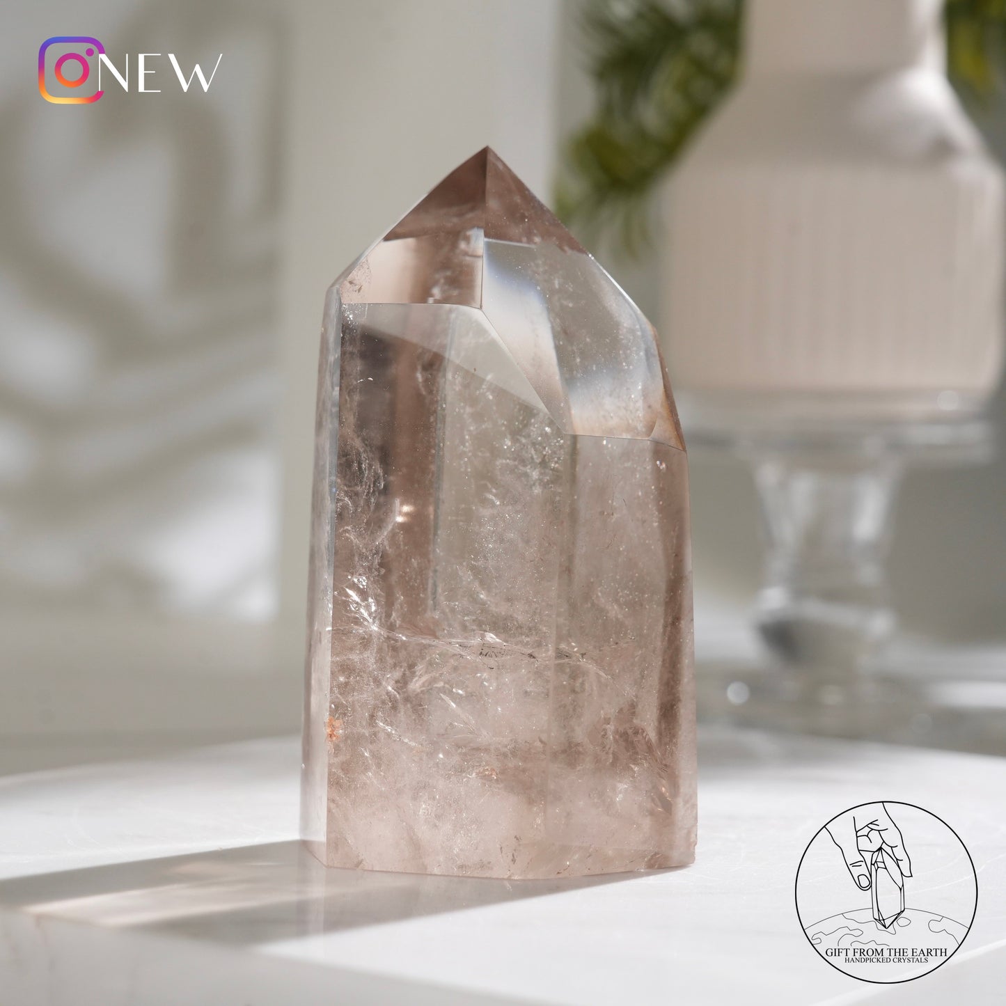 Smoky quartz point