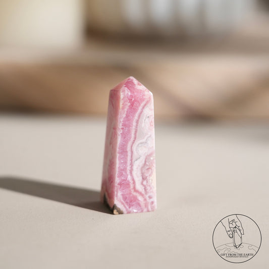 Argentinian rhodochrosite point