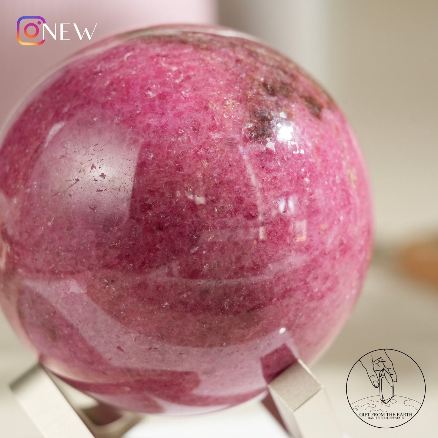 Rhodonite sphere