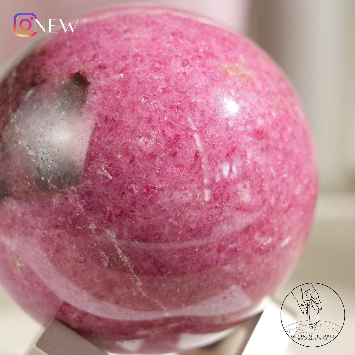 Rhodonite sphere