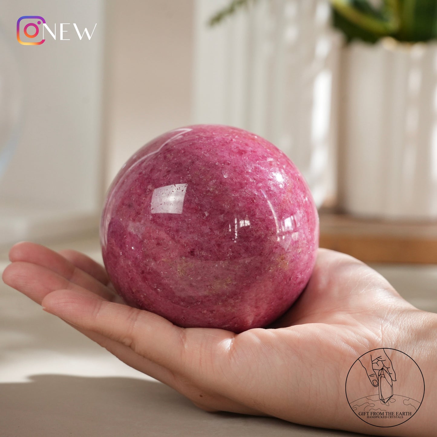 Rhodonite sphere