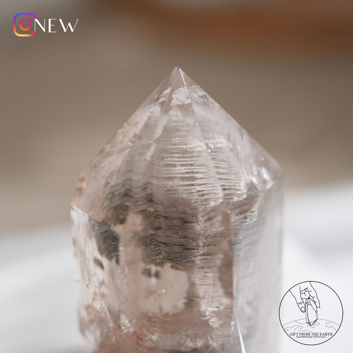 Multi-layered grey phantom quartz point