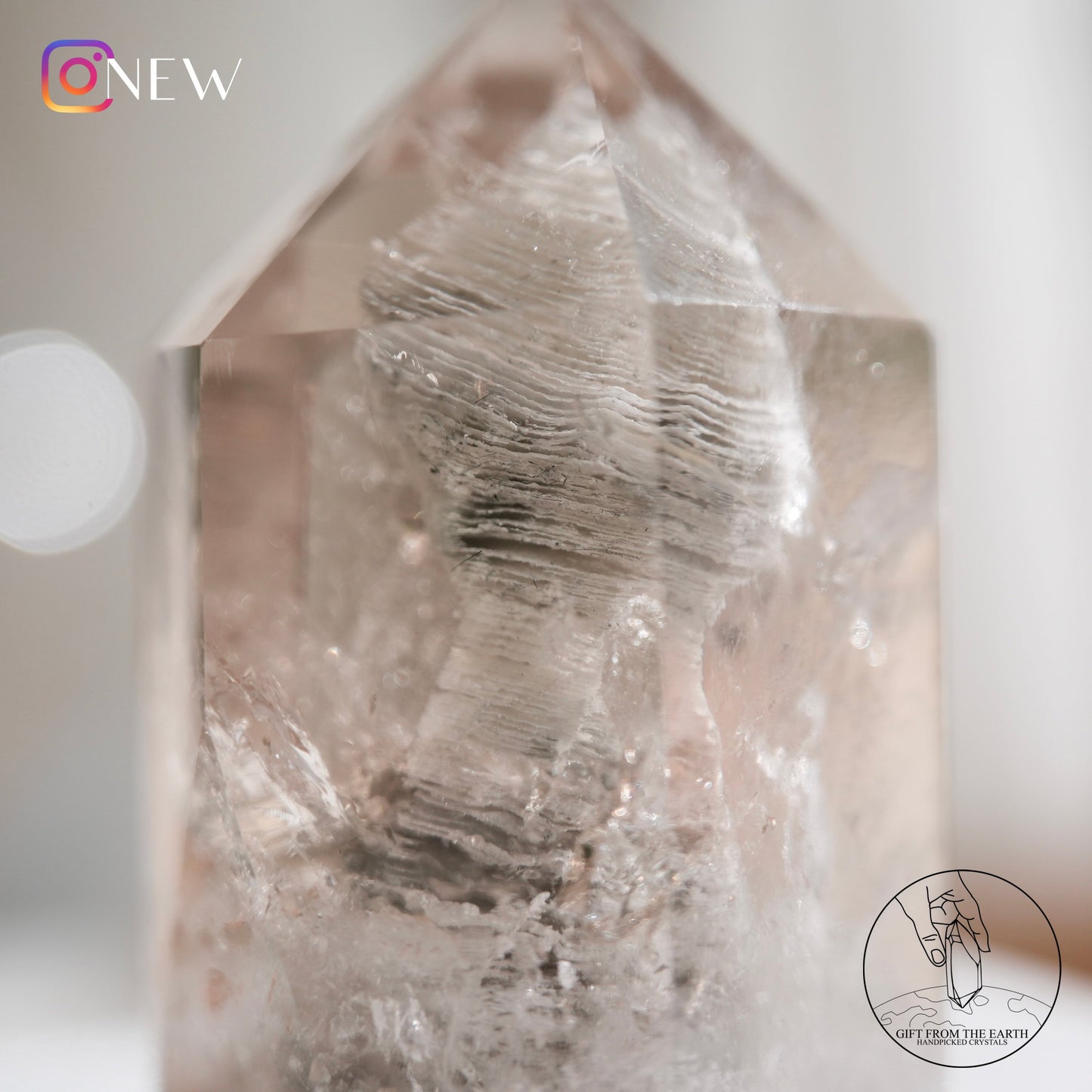 Multi-layered grey phantom quartz point