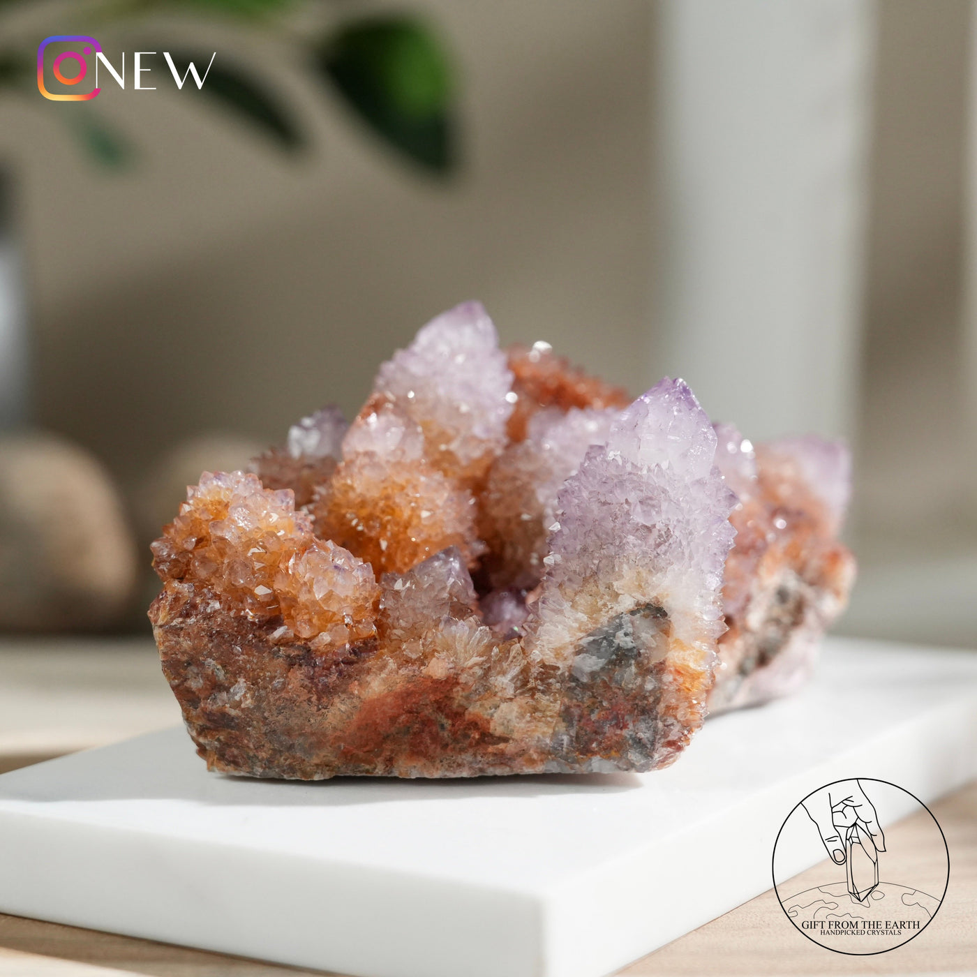 Elestial Quartz Hematitewith